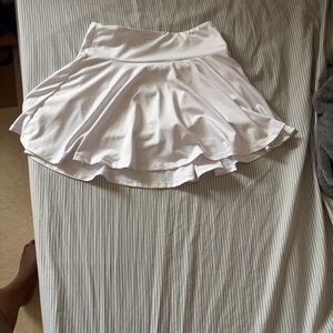 Elegant White Skater Skirt